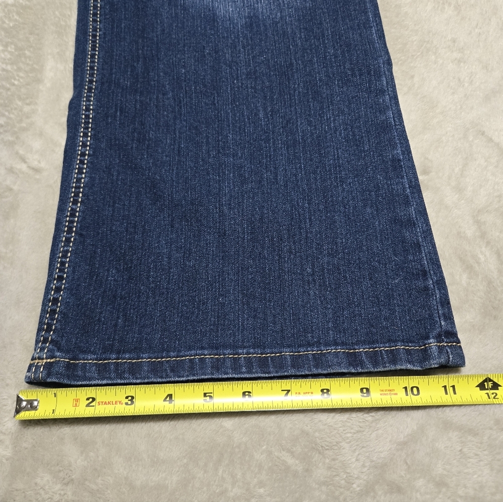 NWT Ruff Hewn Classic Boot Wide Leg Indigo Blue Jeans Sz 24W Stretch Preppy City - Picture 10 of 11